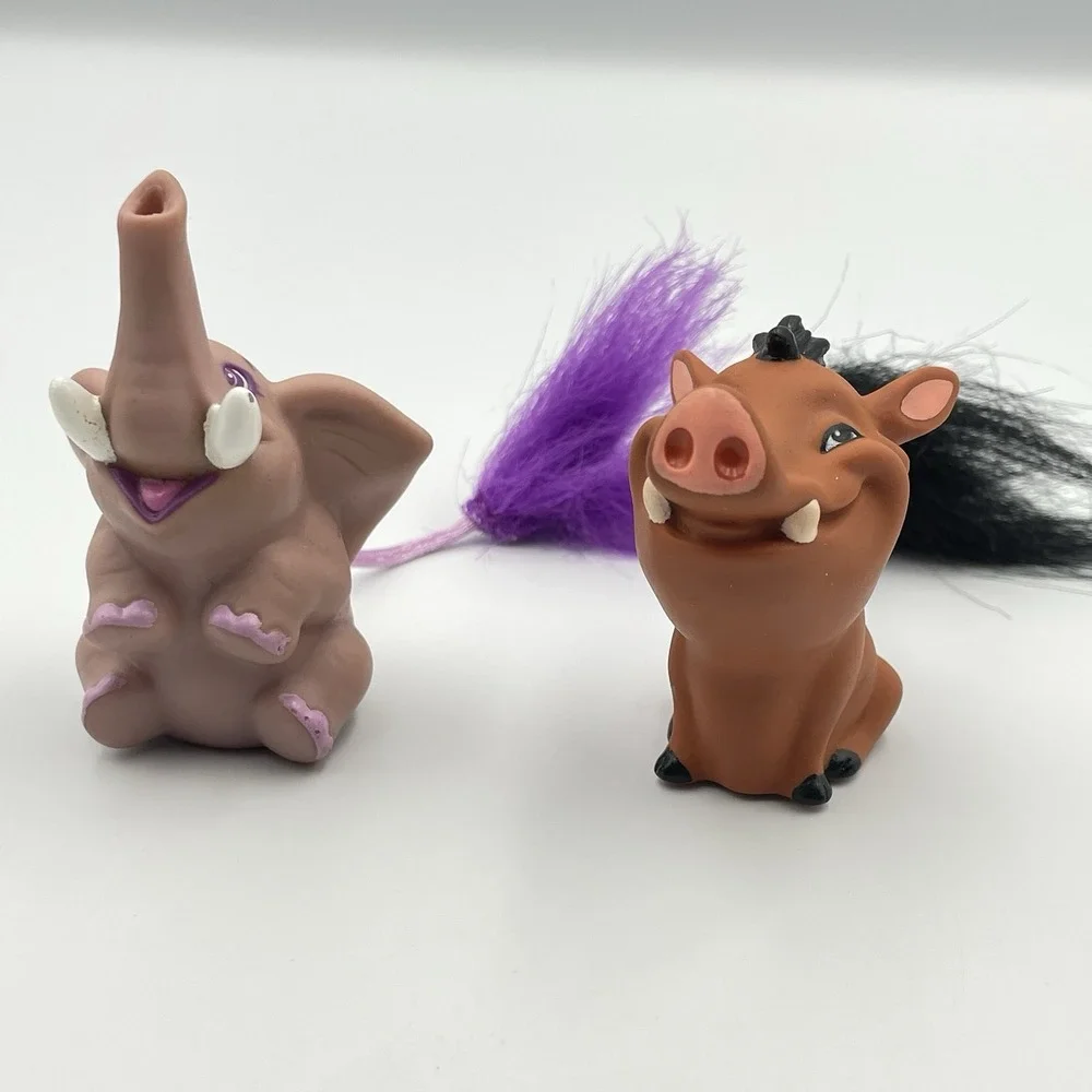 Vintage 1994 Lion King Pumbaa Mini Figure + Elephant‎ 2